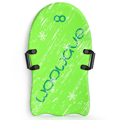 3&quot; Woowave Duurzame Groene Volwassen Snow Ski Sled Beste Schuim Slee voor Kinderen en Volwassenen 1&quot; Board Dikte