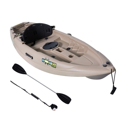 Max Paddlers 1 Woowave Rotomolded Boat Vissen kajak met peddels LLDPE rompmateriaal
