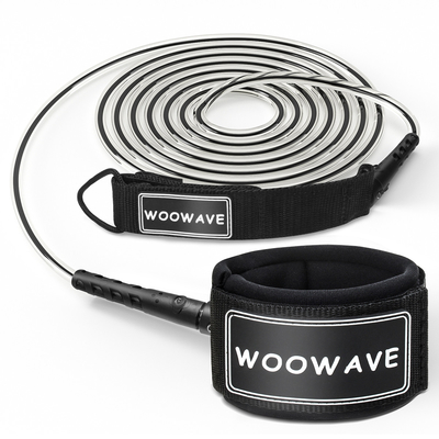 0.16-0.4kg SUP en Kayak Paddle Board Surf Leash met eenvoudige laag gepolst polsband