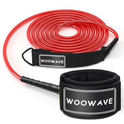 TPU-straight-surfleash met polyurethaan spoel en eenvoudige laag gepolst polsband
