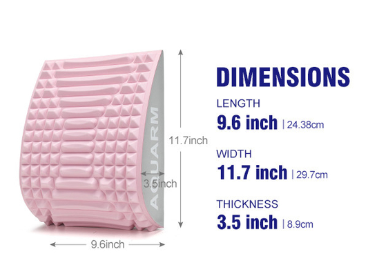 Multifunktioneel roze OEM-yoga-kussing voor lumbale tractie en rugpijnverlichting