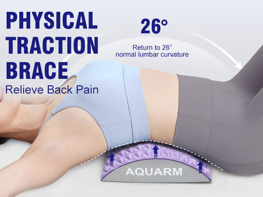 Woowave Purple Lower Back Stretcher voor Massage TPE Kussen Zeg afscheid van rugpijn