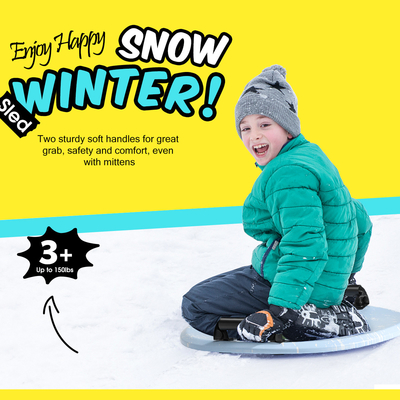 Verbeter je winteractiviteiten met onze sneeuw slee lengte 53cm rijder gewicht 130-150lbs