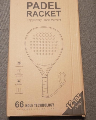 Paddelvorm Ronde vorm Woowave Design OEM Carbon Fiber Padel Racket voor sport