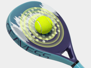 12.1oz koolstofvezel padel tennis rackets met EVA Memory Flex Foam Core en Foam Grip