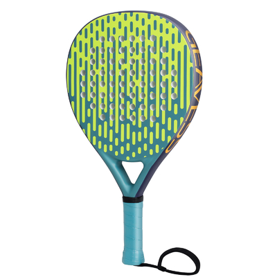 WOOWAVE Professionele koolstofvezel Custom EVA Memory Core Soft Beach Tennis Racket Blauw Padel