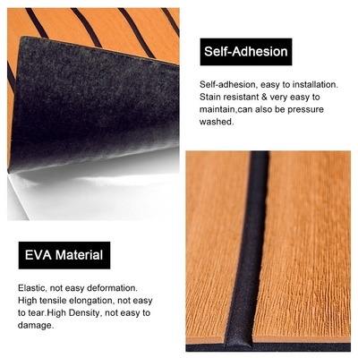 s T G Installatietype Decking Boat Deck Mat met geborsteld EVA-schuim en gemakkelijke installatie