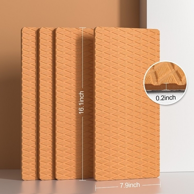 WOOWAVE 4 Pack Niet-slip tractie pad EVA Anti-Slip Foam Pads Dek Grip Mat met 3M Adhesief Bruin
