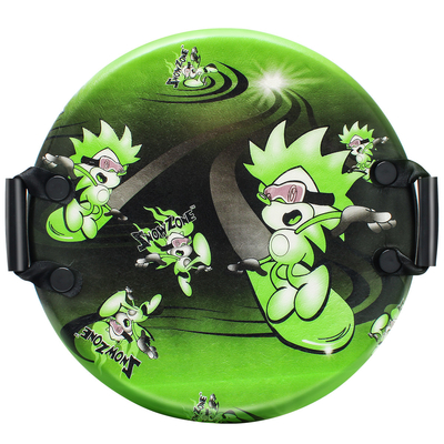 Klantvereisten 21 inch Groen IXPE Ski Snow Board Sneeuwbuis Slee met handvaten