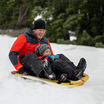 Ervaar de vreugde van sneeuw met Woowave Lightweight PE Core Foam Sled Kids Snowboard