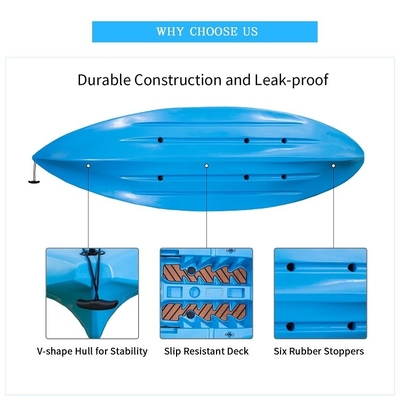 Gepersonaliseerde kleuren en enkelvoudige visserskajak voor het varen gemaakt van LLDPE/HDPE materiaal