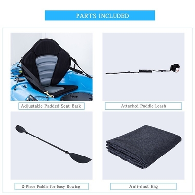 Gepersonaliseerde kleuren en enkelvoudige visserskajak voor het varen gemaakt van LLDPE/HDPE materiaal