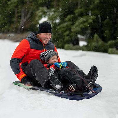 Kinders snowboard met handvat en touw blauw schuim plastic sneeuw slee voor de warme winter verkoop