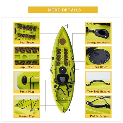 Maximaliseer uw ervaring op zee met een 270*78*40cm One-Piece Racing Fishing Kayak