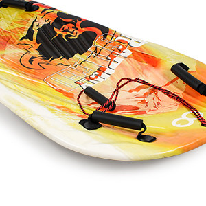 Volwassenen 122cm Woowove Custom Snowboard Foam HDPE Plastic Snow Sled met 2 handvaten Trek touw