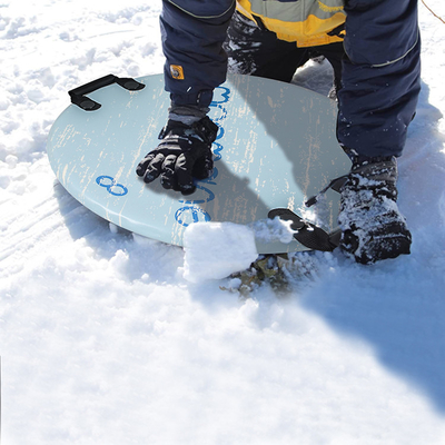 Groen PE Foam Core 21 inch ronde snowboard voor kinderen in de winter