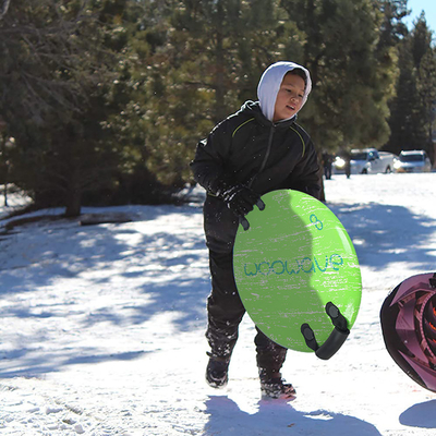 Ervaar de spanning van de winter met onze 21 inch ronde snowboard slee