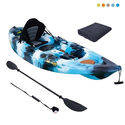 130 kg/287 lbs Belastingcapaciteit WOOWAVE 2.7m Plastic Ocean Canoe/Kayak voor meren Rivieren