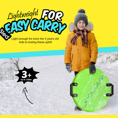 Soft Foam Sled Ronde vorm 21 inch Ski Kids Scooters Sneeuw Sleds voor Kinderen Snowboard