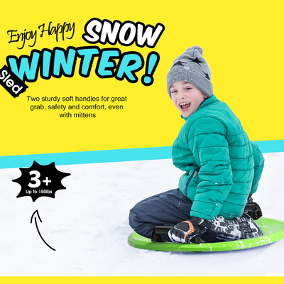 Soft Foam Sled Ronde vorm 21 inch Ski Kids Scooters Sneeuw Sleds voor Kinderen Snowboard