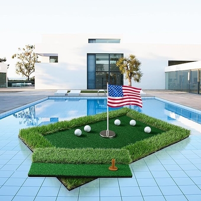 Verander je zwembad in een golfbaan met Woowave EVA Floating Green Mat Game Set