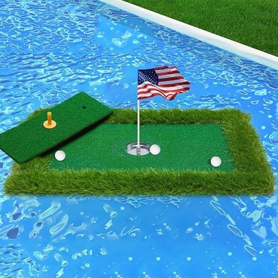Verander je zwembad in een golfbaan met Woowave EVA Floating Green Mat Game Set