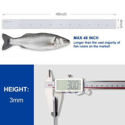 EVA Foam Fish Ruler voor het meten van de vislengte op boot accessoires Marine Vissen Gereedschap