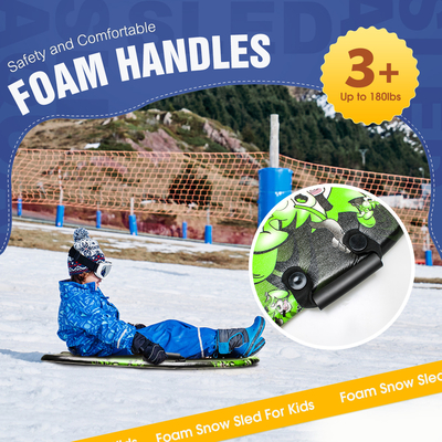 Sneeuwslee met handvat en aangepaste kleur Makkelijk te dragen HDPE bodem 36 inch PE Foam Core