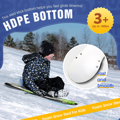 Sneeuwslee met handvat en aangepaste kleur Makkelijk te dragen HDPE bodem 36 inch PE Foam Core