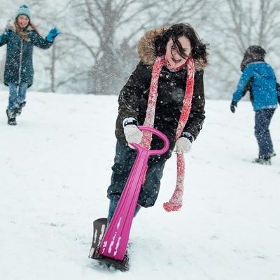 Kindersneeuwscooter slee slee slee Plastic ski scooter Item Grootte 36 * 32 * 10 inch