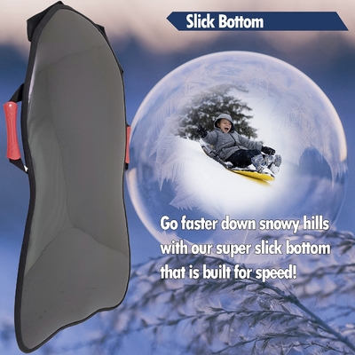 Custom 45 inch Winter Foam Sled Soft Plastic Sleding Board voor sneeuwige opwinding