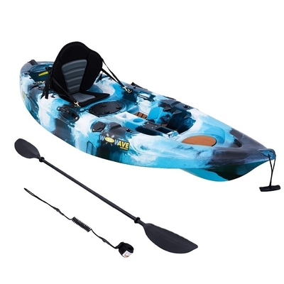 WOOWAVE Camouflage Eénpersoons plastic kajak voor roeien en toeren Lengte m 2,1 3m