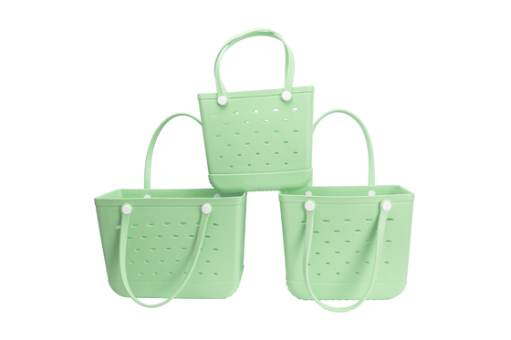 EVA Beach Bag voor zwembad Fun Woowave Rubber Vrouwen Kinderen Kleine Bogg Bag opslag Tote