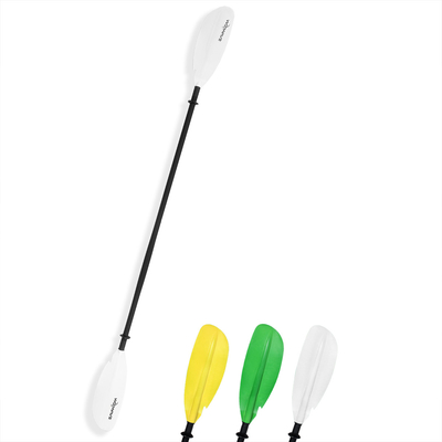 Gelegenheid meren rivieren woowave kajak peddel aluminium legering schacht 2 stukken verstelbare boot peddel