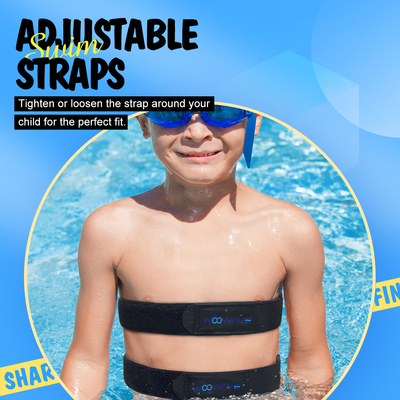 Pool Training Kickboard voor kinderen Float Shark Fin EVA Blauwe riem Accessoires