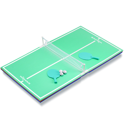 Drijvend zwembad tafeltennis verplaatsbaar groen EVA tafeltennis tafel