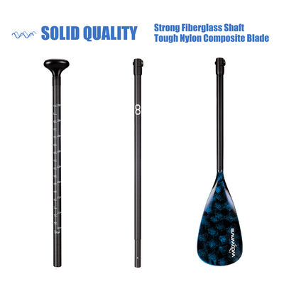 175-222cm Verstelbare lengte Paddel voor WOOWAVE Stand Up Paddel Board Visserij Roeiboten