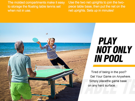 EVA Floating Table Tennis Set voor zwembad Beach Water Party Sport Game Beweegbare stijl