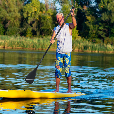3-delige Woowave Aluminium opblaasbare Sup Paddle met lichtgewicht en verstelbaar ontwerp