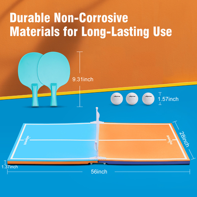 Kleur EVA Soft Surface Float Pingpong tafel voor waterspelletjes Nettogewicht kg 3