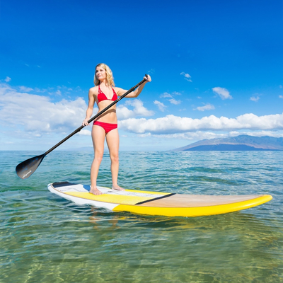 Sup Paddels 3-delige verstelbare koolstofvezel Paddels voor watersporten meren rivieren