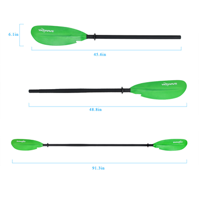 Verstelbare 2 stukken paddle voor stand-up board Woowave Easy Packable Kayak paddle