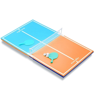 Geniet van plezier in de zon met water drijvende tafeltennis tafel Grootte 56 * 28 * 1.37 inch Groen