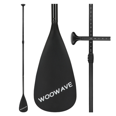 2.1lbs Woowave 3 Piece SUP Paddle Board Boat Carbon Fiber Paddle Oar voor vissen kajak