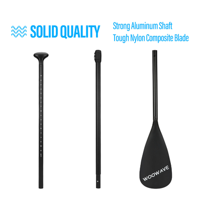 2.1lbs Woowave 3 Piece SUP Paddle Board Boat Carbon Fiber Paddle Oar voor vissen kajak