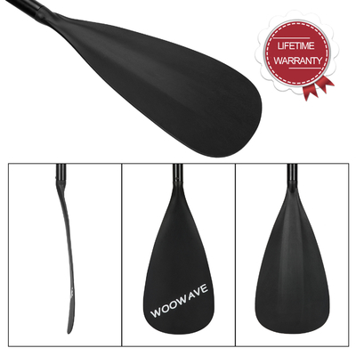 2.1lbs Woowave 3 Piece SUP Paddle Board Boat Carbon Fiber Paddle Oar voor vissen kajak