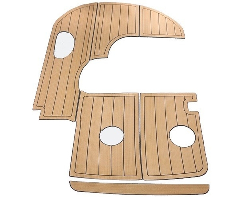 2400mm * 800mm Woowave Marine Boat Decking Modern Design Op maat met 3M Kleefstoffen