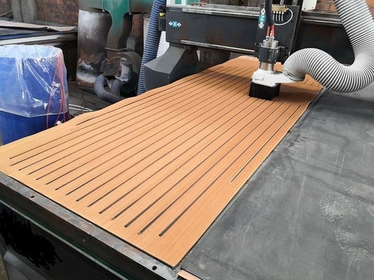 2400mm * 800mm Woowave Marine Boat Decking Modern Design Op maat met 3M Kleefstoffen