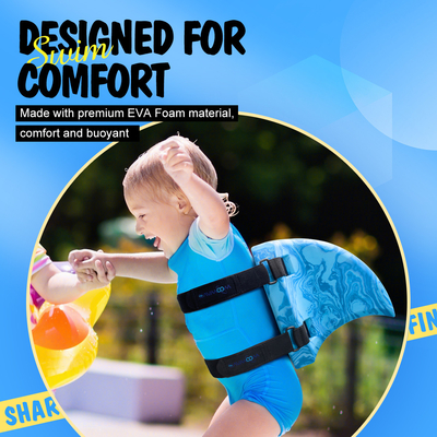 Blauw EVA Float Product Beginner Kick Board Zwemtrainer met verstelbare riemen