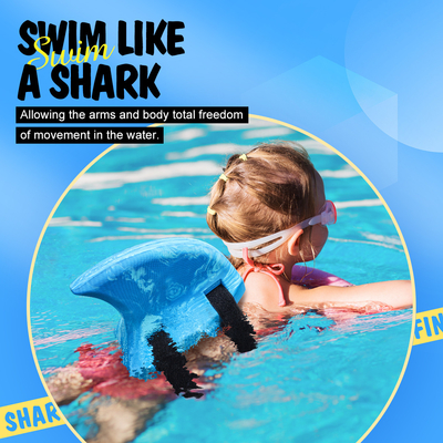 Blauw EVA Float Product Beginner Kick Board Zwemtrainer met verstelbare riemen
